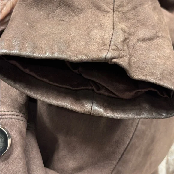 J. Jill Brown leather chore coat, M - Picture 16 of 16